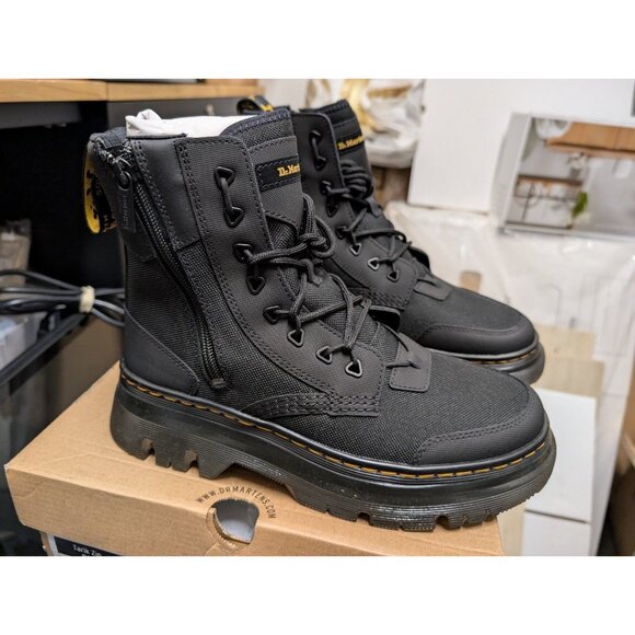 DR.MARTENS TARIK ZIP Leather Utility Boots Black New Size 7 - Picture 2 of 13